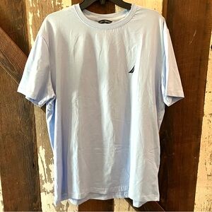 Nautica Performance Tee Light Blue Short Sleeve XL